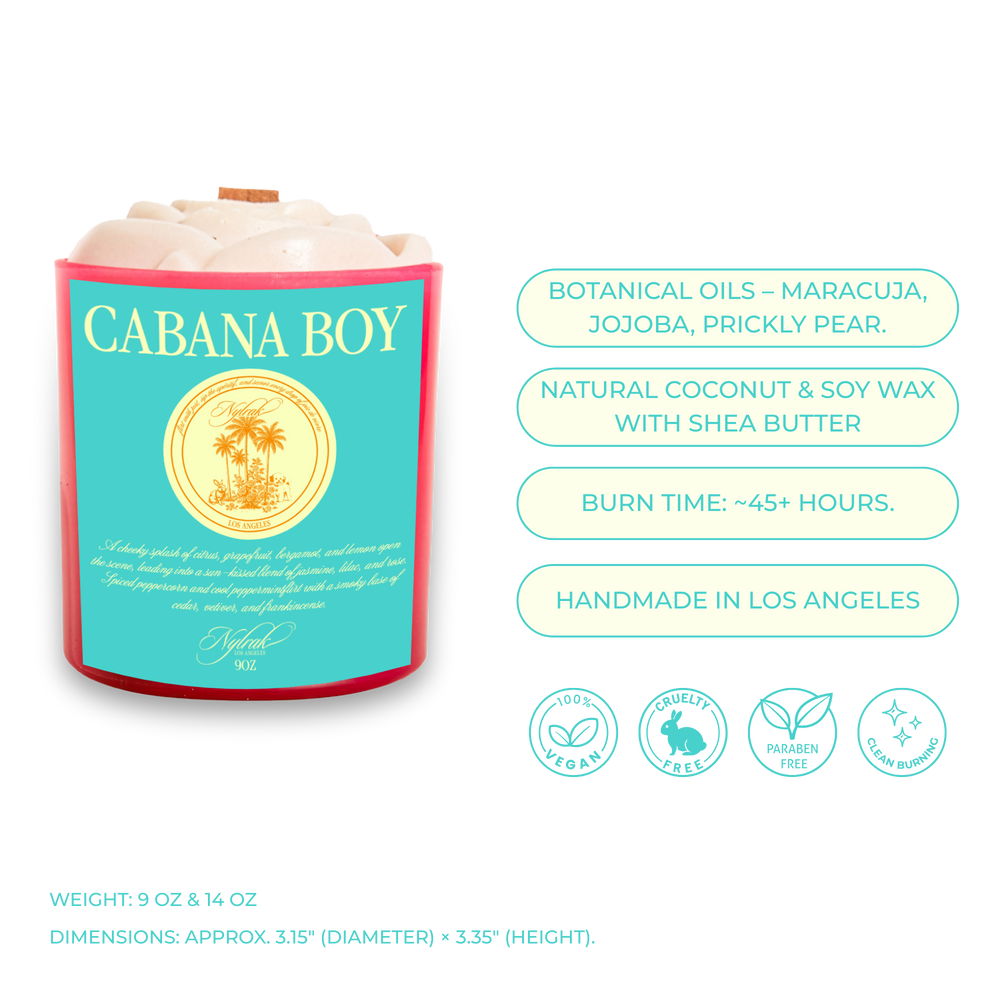Cabana Boy Body Oil Candle