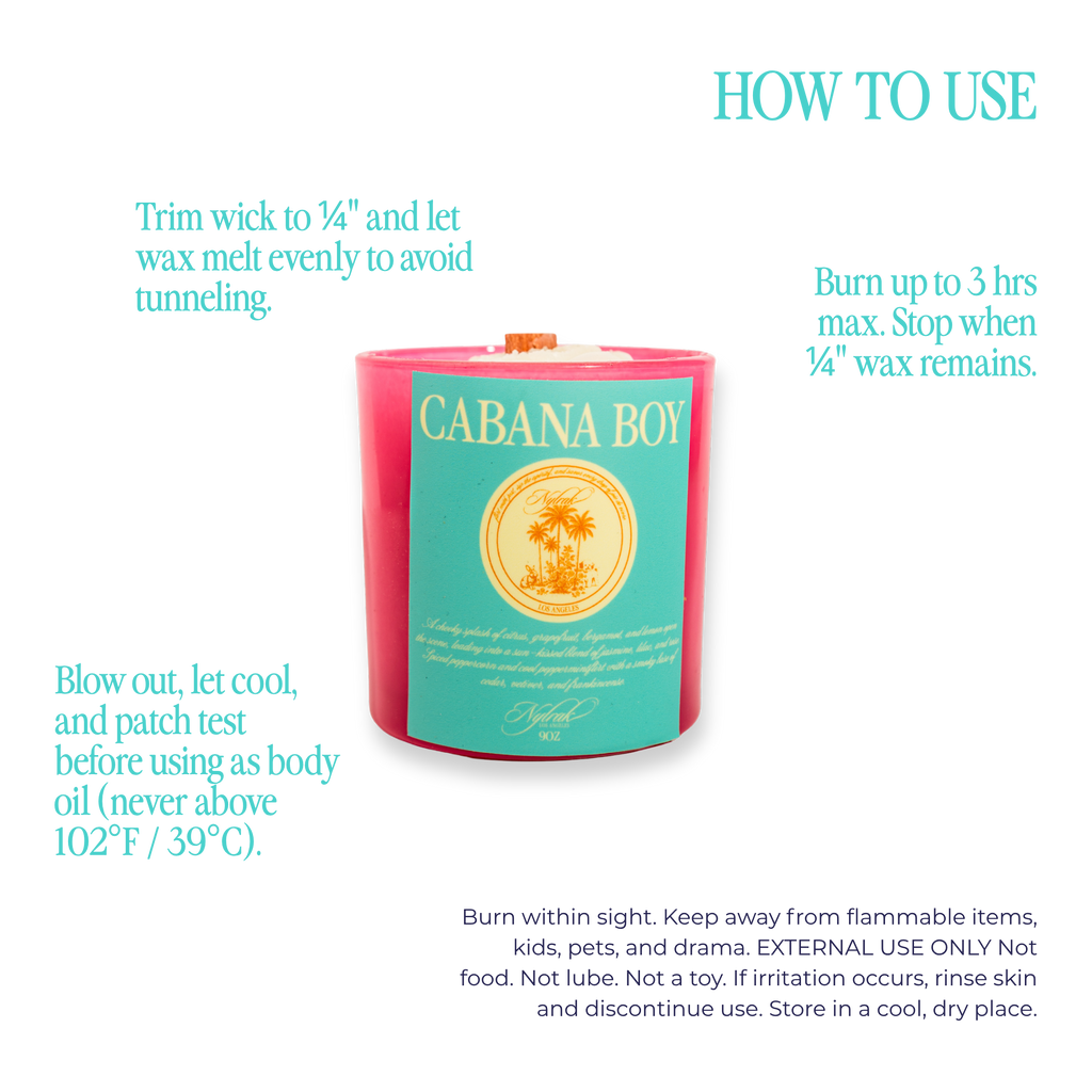 Cabana Boy Body Oil Candle