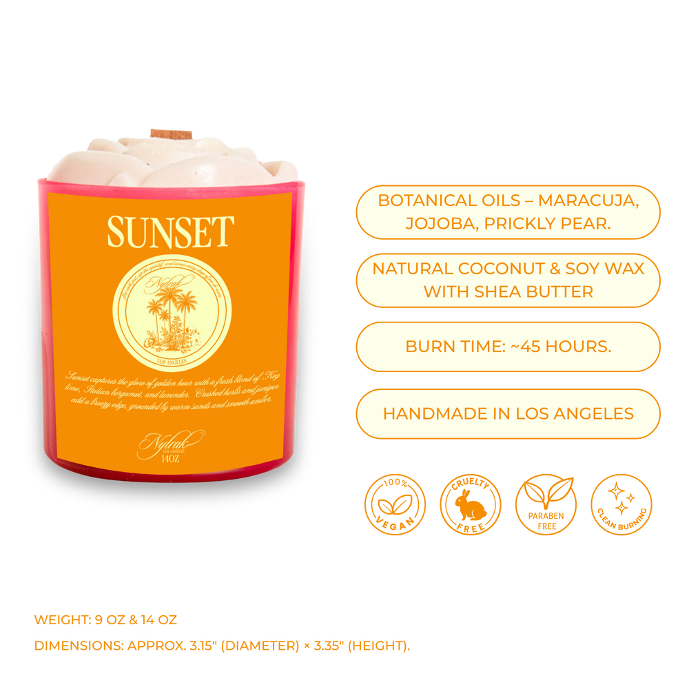 Sunset Body Oil Candle