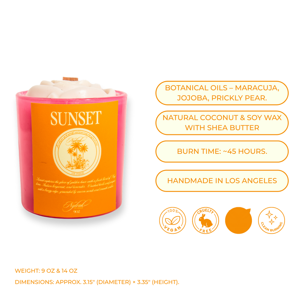 Sunset Body Oil Candle