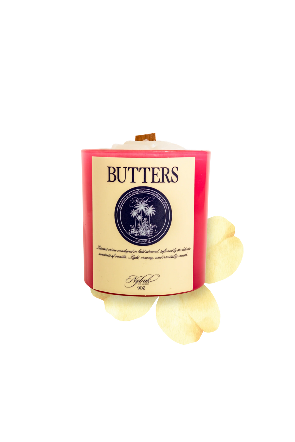 Butters scented candle with vanilla and almond aroma