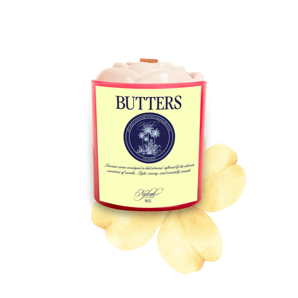 Butters scented candle - vanilla almond and cream | Nylrak