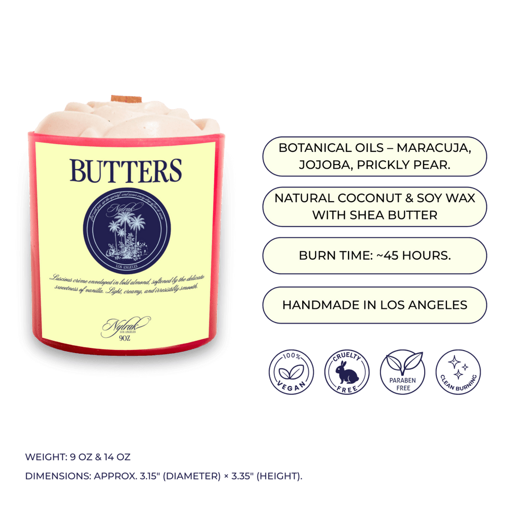 Butters Body Oil Candle - Nylrak