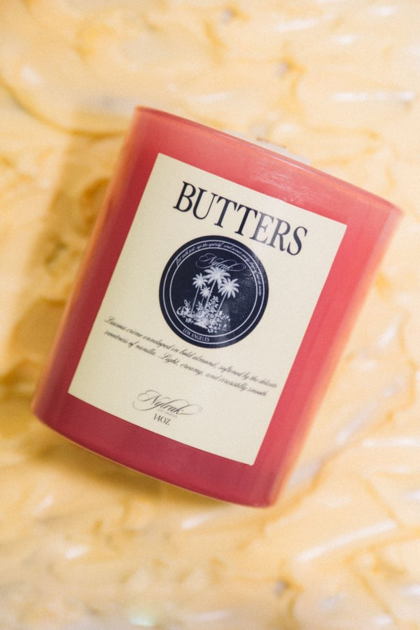 Butters Luxury Body Oil Candle - Vanilla Almond & Crème Like A Sweet Almond Croissant | Nylrak