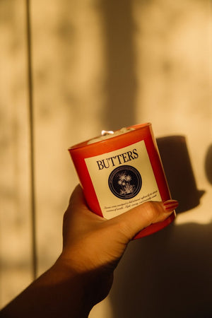 Butters Luxury Body Oil Candle - Vanilla Almond & Crème Like A Sweet Almond Croissant | Nylrak