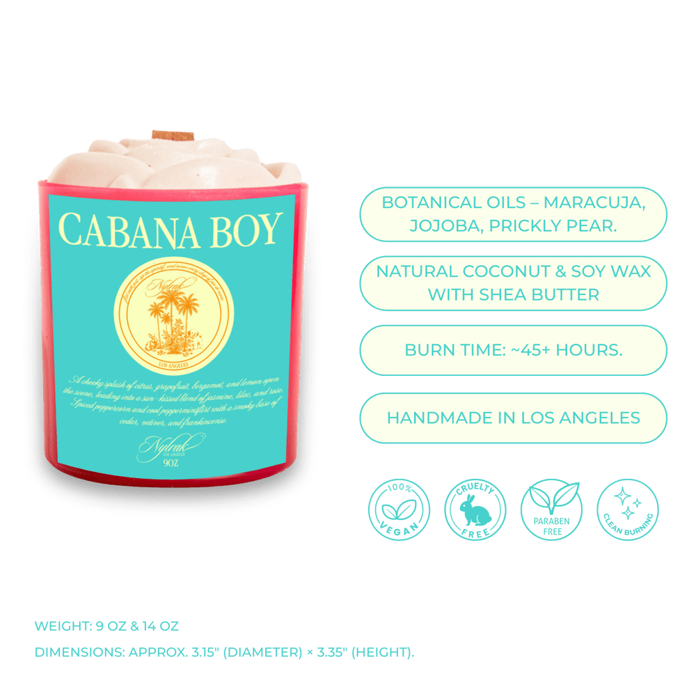 Cabana Boy Body Oil Candle - Nylrak