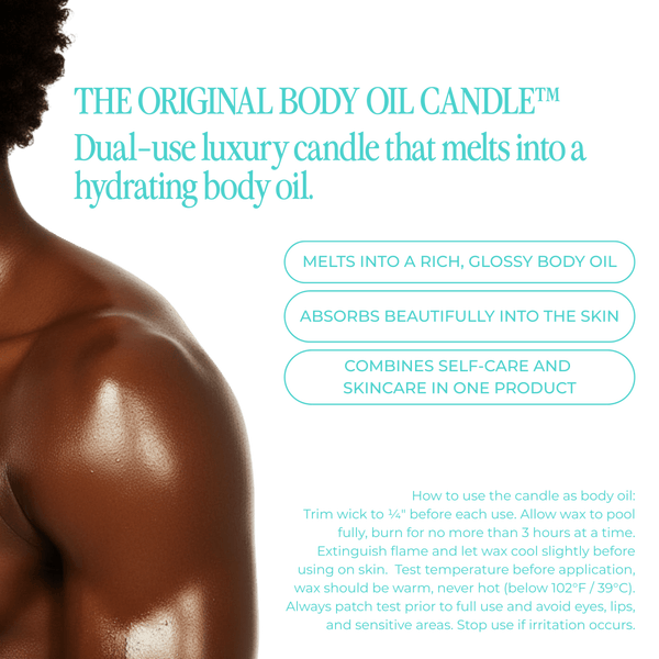 Nylrak Cabana Boy body oil candle - citrus jasmine musk scent
