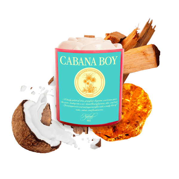 Cabana Boy Luxury Body Oil Candle - Citrus & Jasmine | Nylrak