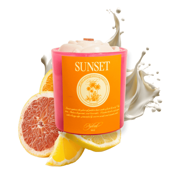 Melrose Luxury Body Oil Candle - Juicy Cherry, Rose & Vanilla Smells Like A Rooftop Garden at Golden Hour & Friendship | Nylrak®