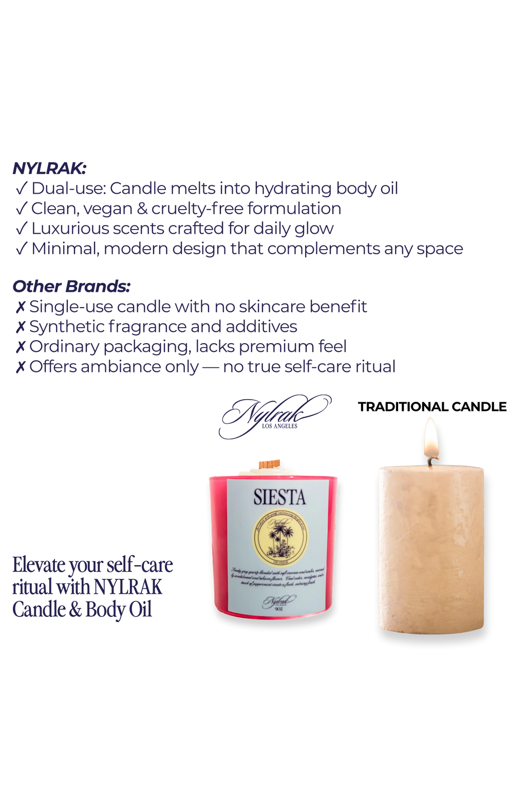 Natural soy candle with eucalyptus and tobacco flower scent