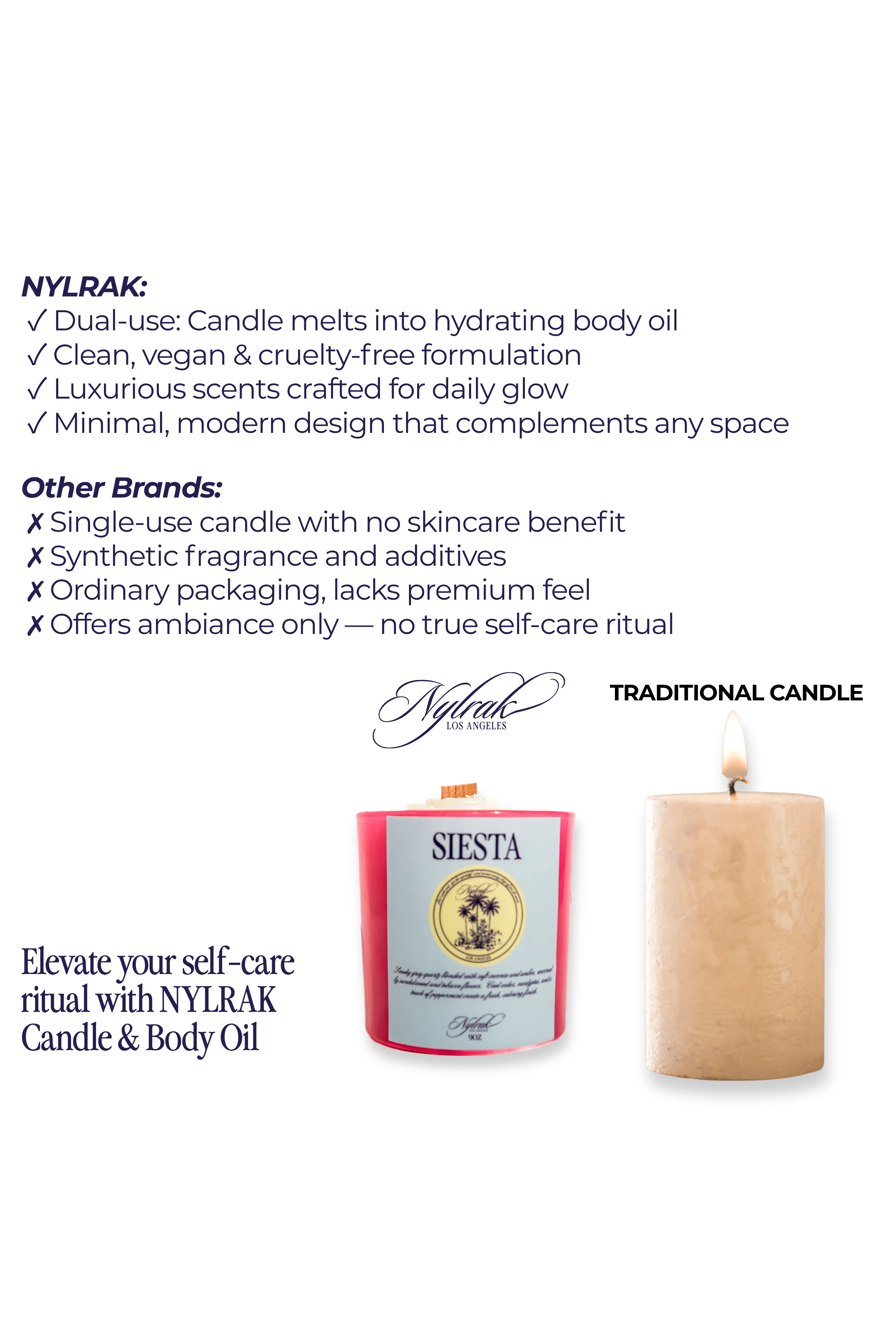 Natural soy candle with eucalyptus and tobacco flower scent