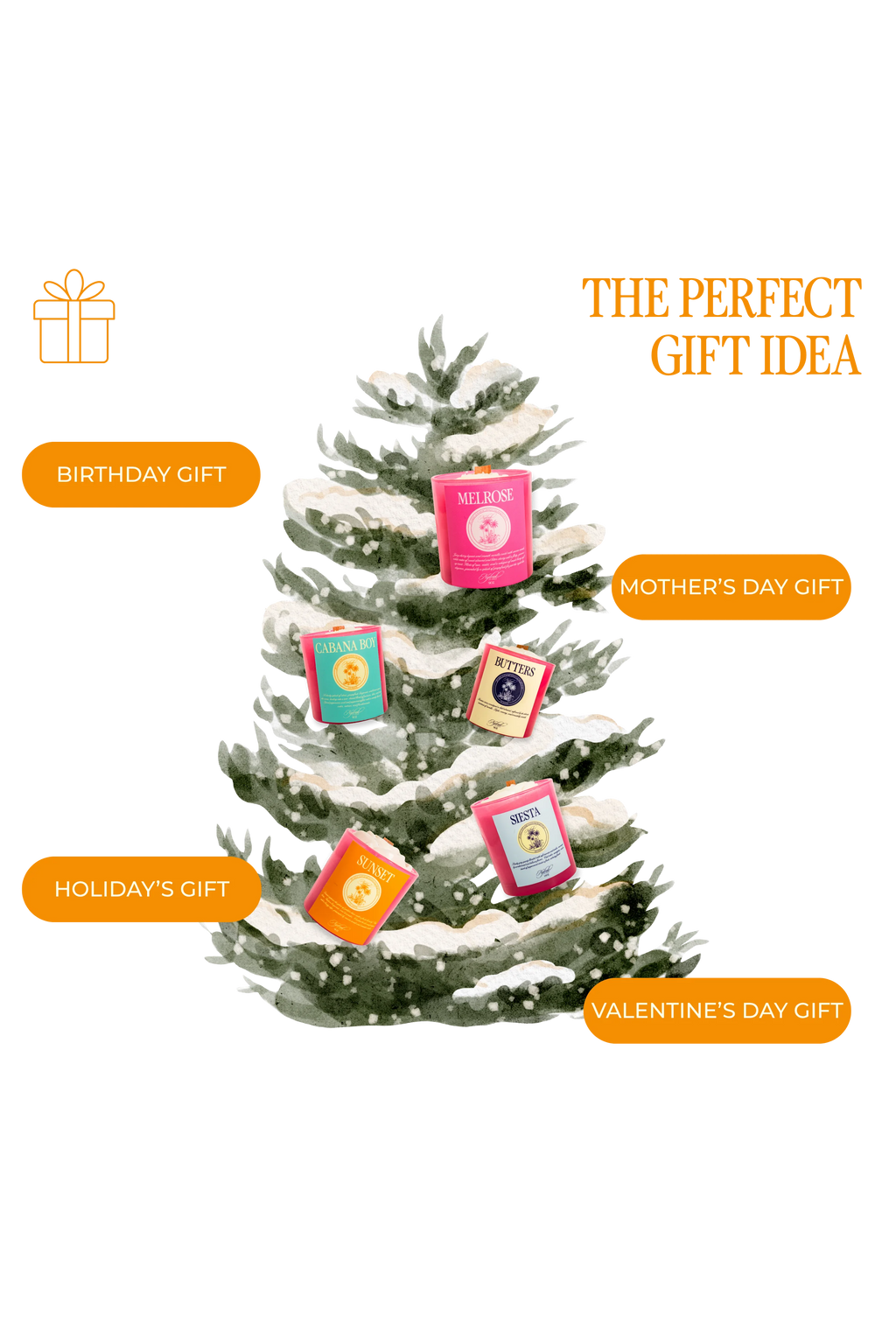 Elegant candle gift for women