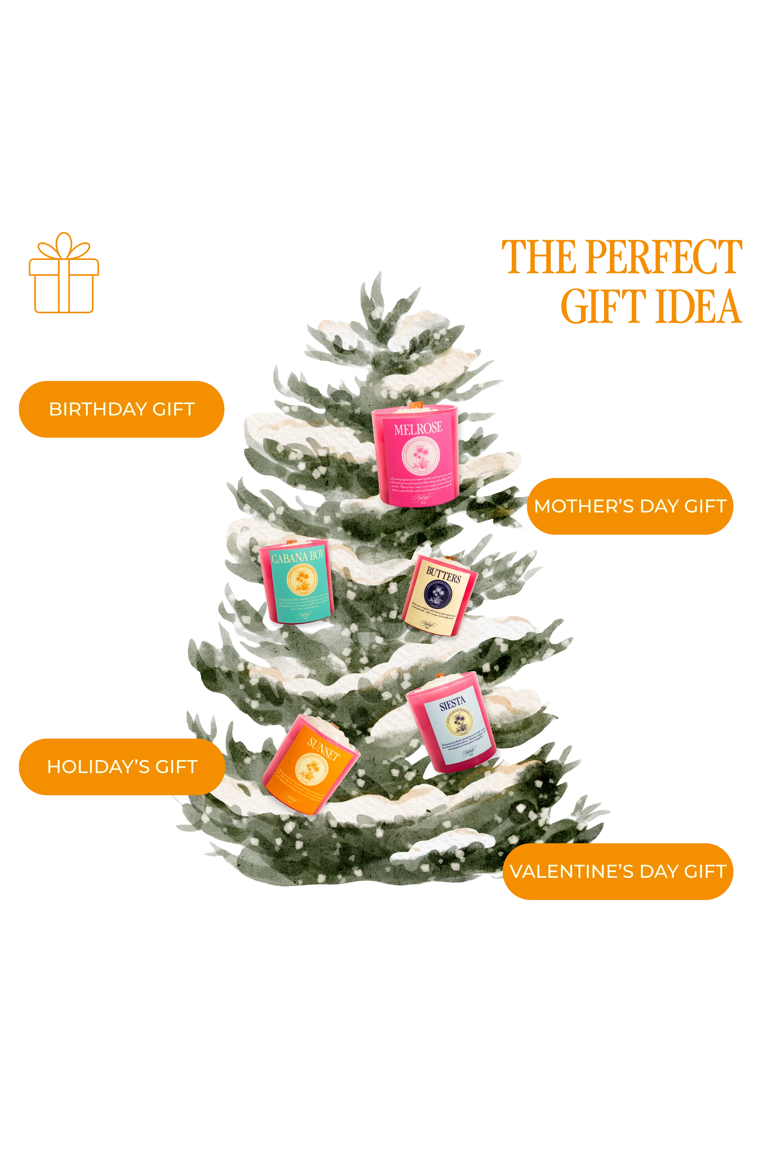 Elegant candle gift for women