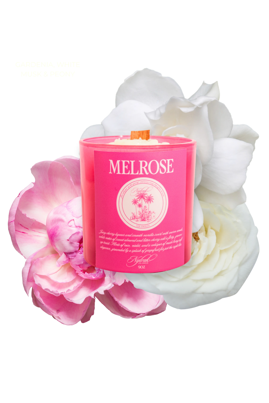 Hand-poured wood wick candle