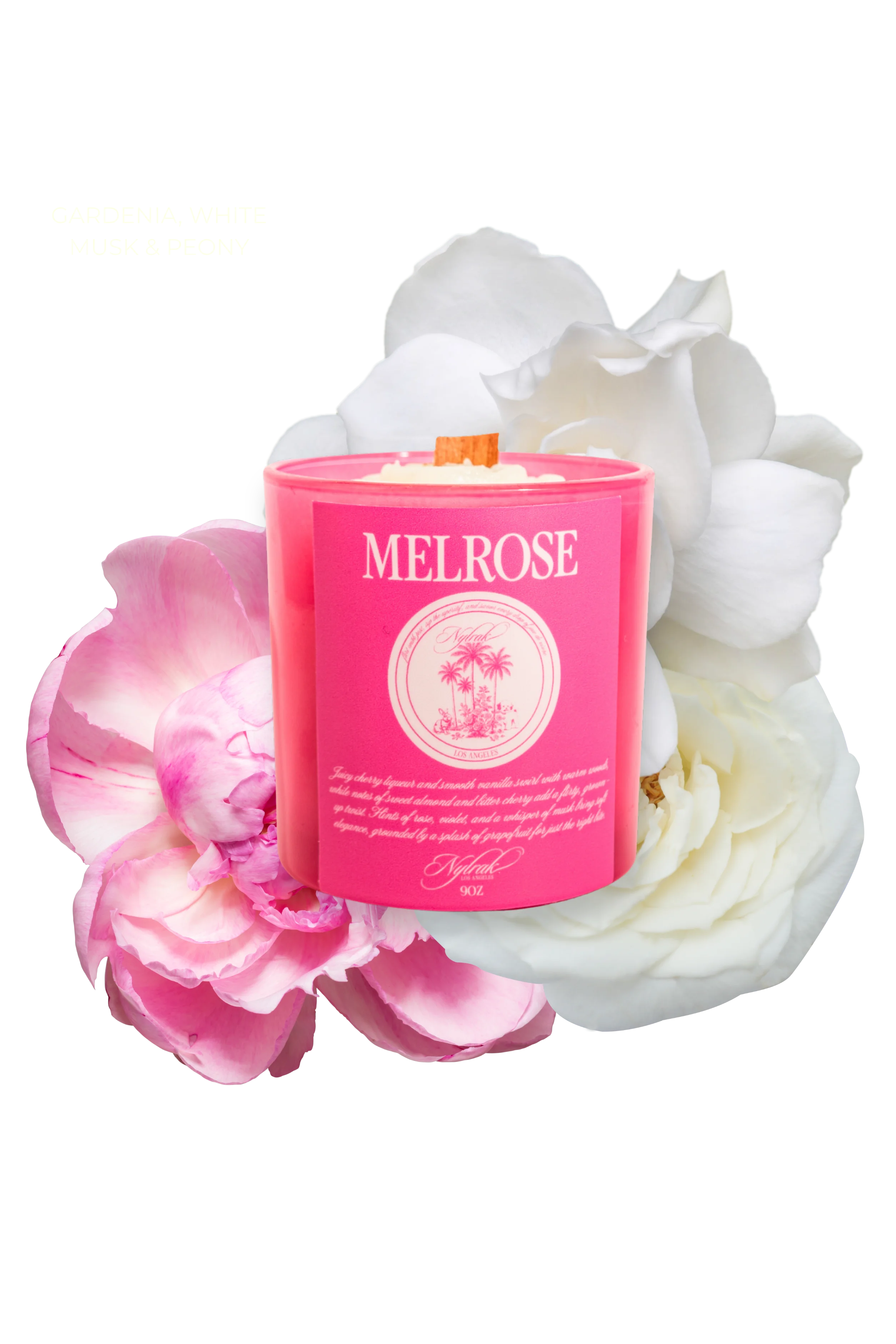 Hand-poured wood wick candle