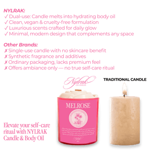 Melrose Body Oil Candle - Nylrak