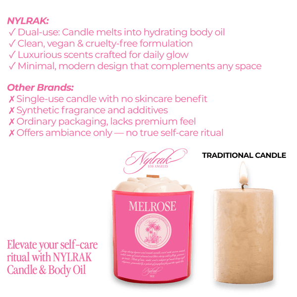 Melrose Body Oil Candle - Nylrak