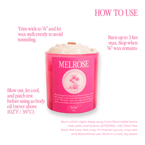 Melrose Body Oil Candle - Nylrak