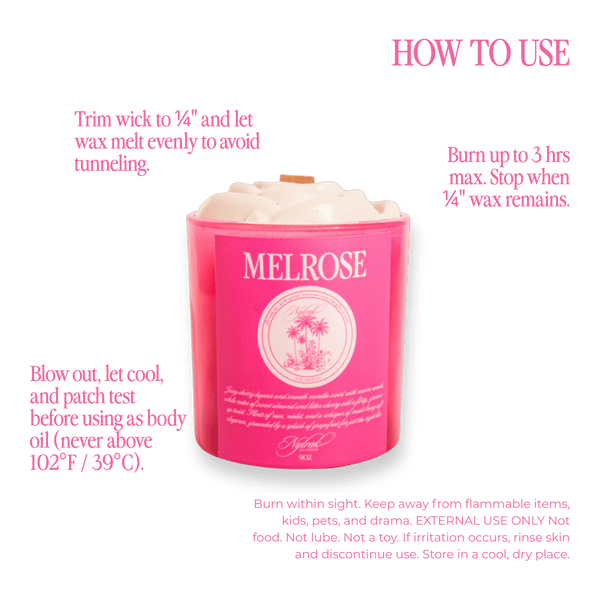 Melrose Body Oil Candle - Nylrak