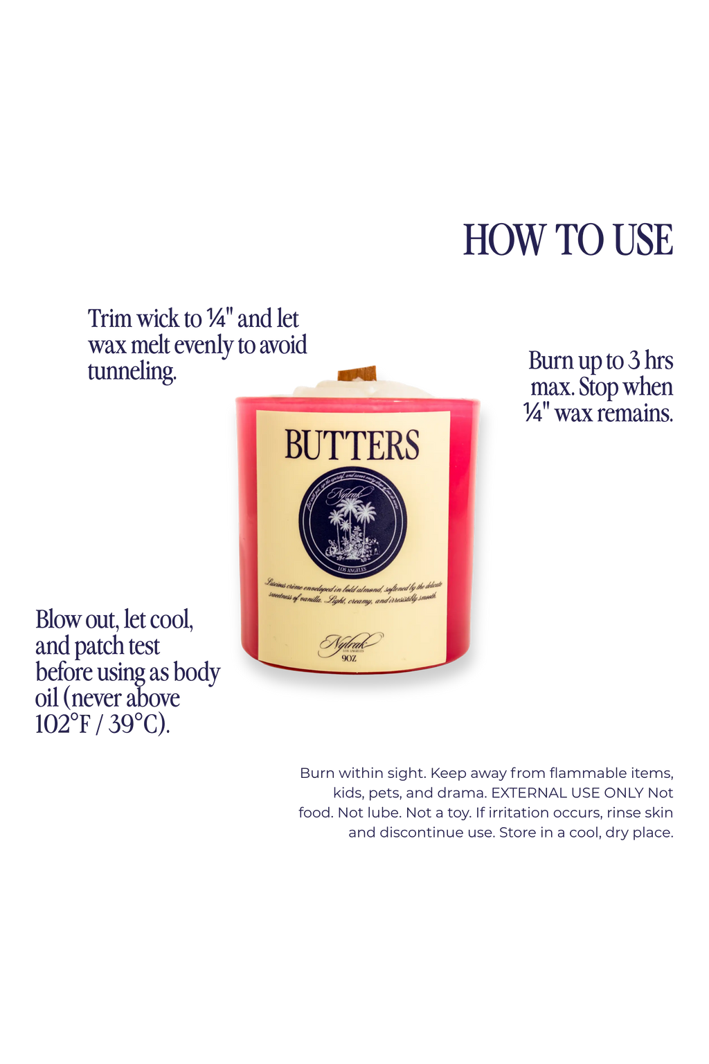 Nylrak Butters candle