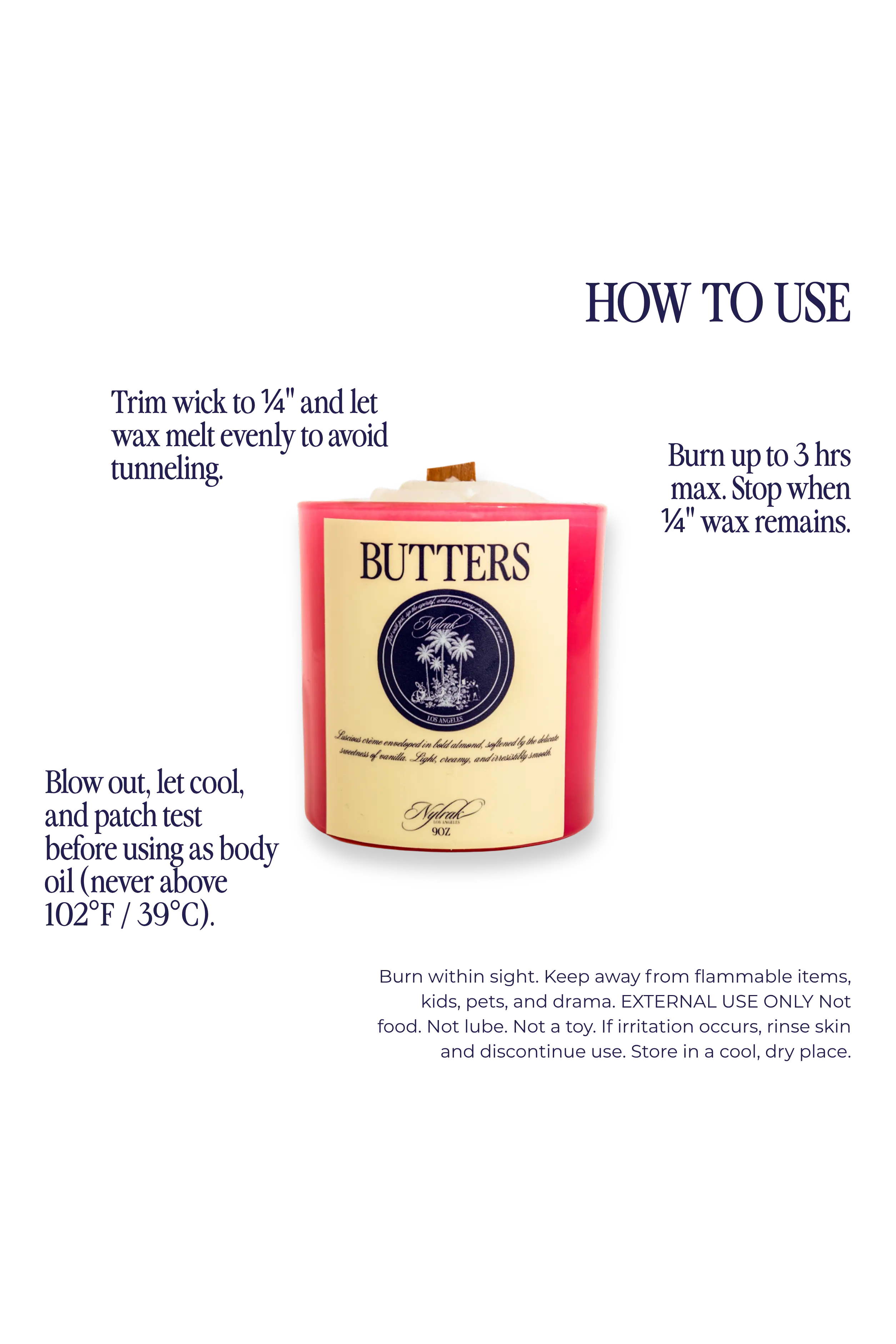 Nylrak Butters candle