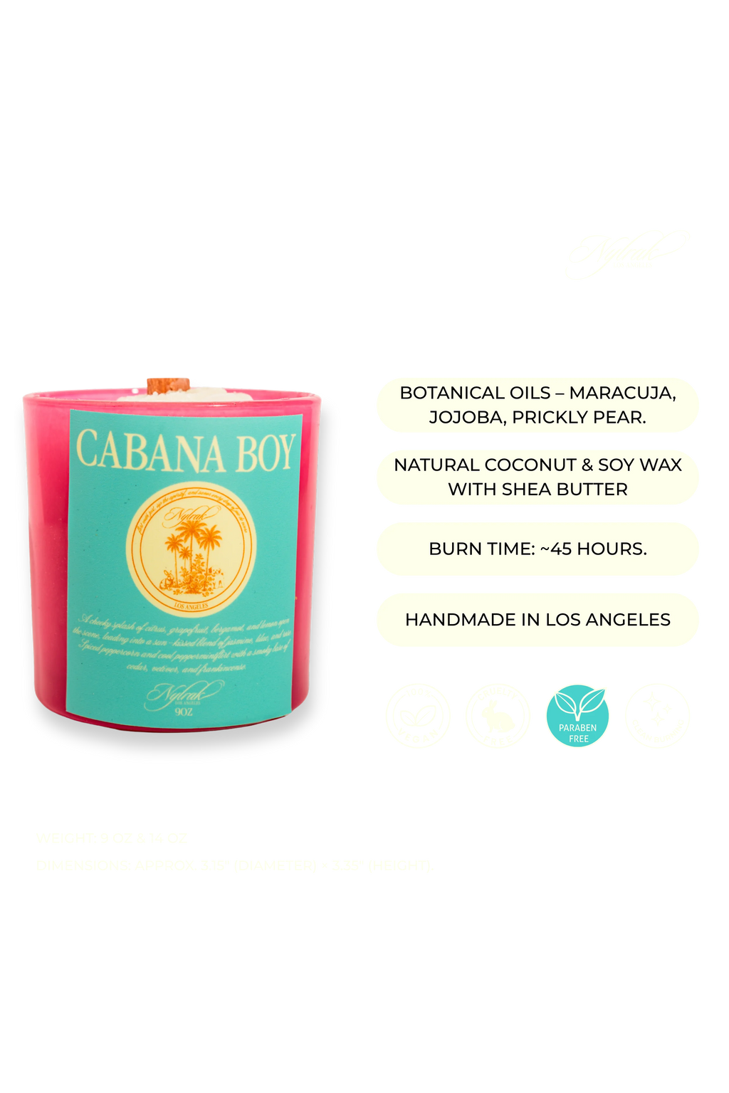 Luxury tropical candle for women by Nylrak