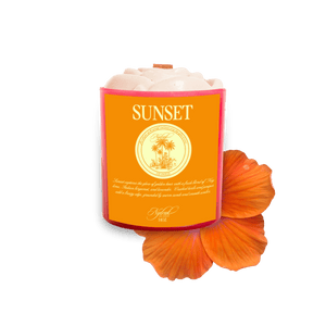 Sunset scented candle by Nylrak - vegan, cruelty-free, wood wick