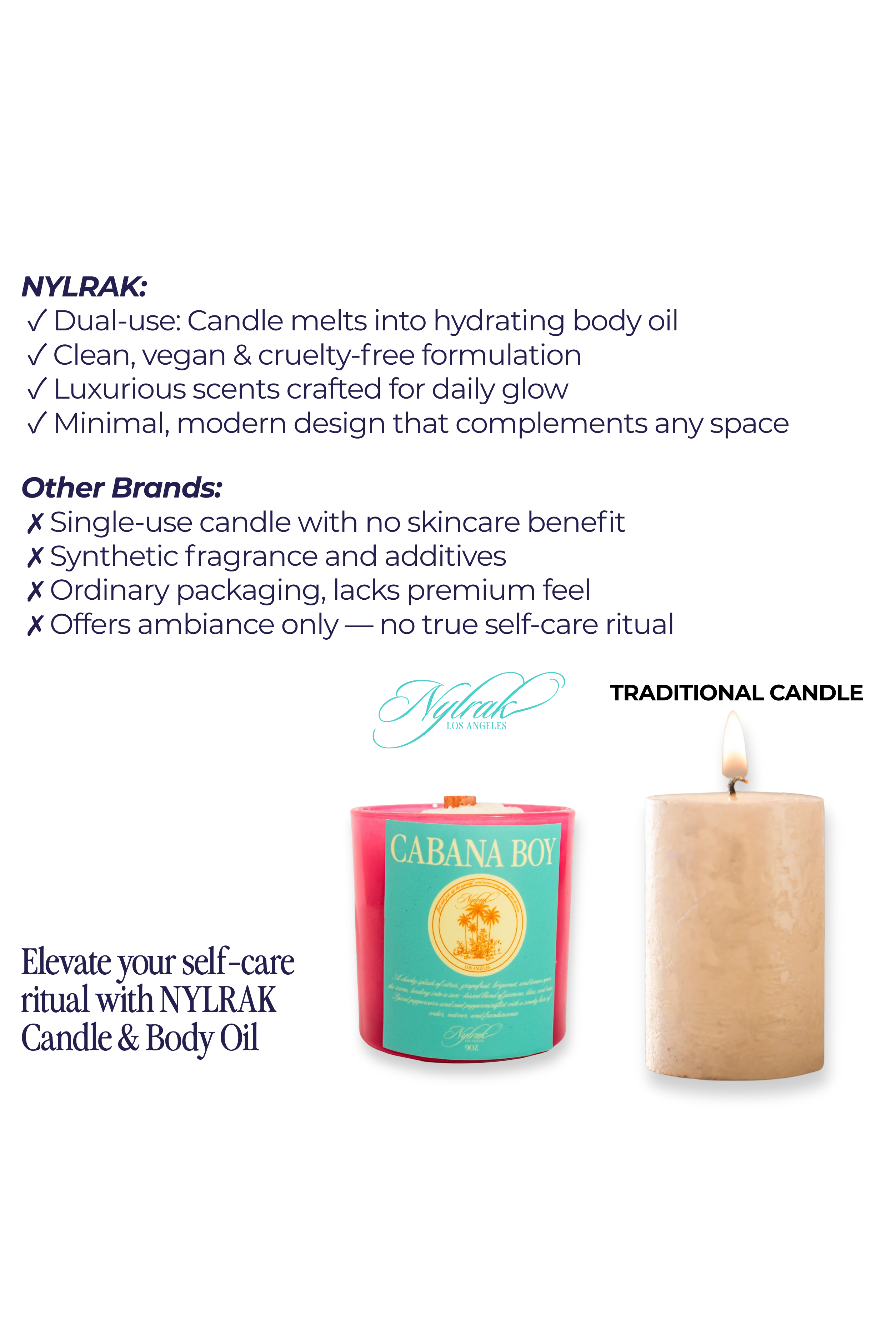 Summer beach-inspired candle with grapefruit and cedar